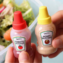 2pcs/set 25ML Mini Tomato Ketchup Bottle Portable Small Sauce Container Salad Dressing Container Pantry Containers for Bento Box 2024 - buy cheap