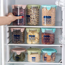 Sealed Jar Transparent Storage Tank Grain Storage Box Plastic Household Kitchen Refrigerator Spice Food Grade Nut Storage Box 2024 - buy cheap