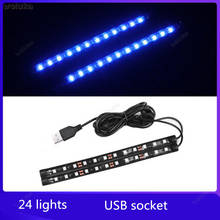 Car interior atmosphere lights modified car USB soles atmosphere lights LED decorative lights interior lights colorful CD50 Q04 2024 - buy cheap