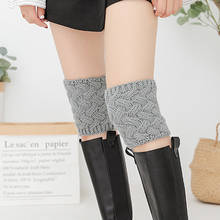 Women Casual Foot Warmer Knit Pretend Short Autumn Winter Solid Color Warm Leg Warmers Knitted Crochet Knee Supplies Keep Warm 2024 - buy cheap
