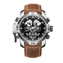 Мужские наручные часы, мужские автоматические механические часы Reef Tiger, роскошные брендовые водонепроницаемые спортивные наручные часы montre homme 2019 RGA3503 2024 - купить недорого