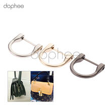 dophee 2pcs 38*38mm Metal D Ring Buckles Detachable Openable Handbag Leather Shoulder Hand Bag Purse Strap Belt Screw Clasp DIY 2024 - buy cheap