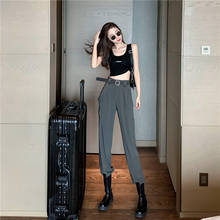 YAMDI wide leg cargo pants casual woman pants autumn straight high waist 2020 trousers women solid korean style winter pantalon 2024 - buy cheap