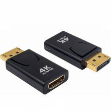 2000Pcs 4K 2160p Ultra HD Display Port DisplayPort DP Male to HDMI Female Converter Adapter Video Audio Connector for HDTV PC 2024 - buy cheap