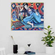 Citon henri matisse ododalisque com uma cadeira turca 》 arte da lona pintura a óleo imagem parede decoração pano de fundo casa 2024 - compre barato