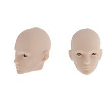 Molde de cabeza de muñeca BJD, 2 unidades, 1/6, reemplazos, accesorio corporal, piel blanca 2024 - compra barato