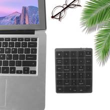 Mini teclado bluetooth sem fio, teclado digital ultrafino carregamento com 28 teclas para windows android mac ios 2024 - compre barato