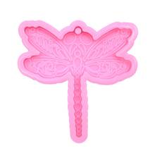 Dragonfly Keychain Epoxy Resin Mold Key Chain Earrings Pendants Silicone Mould Dropship 2024 - buy cheap