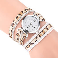 Красивый модный бриллиантовый браслет, женские часы, кварцевые часы, новый дизайн, женские часы, лучший бренд, роскошная кожа 2024 - купить недорого