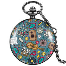 Индивидуальные карманные часы подарок на день рождения для детей Забавный рисунок граффити классический циферблат с арабскими цифрами прочные кварцевые Подвесные часы 2024 - купить недорого