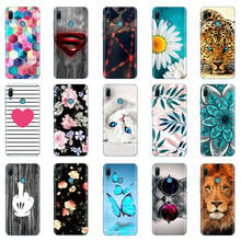 Capa de silicone para yy6 2019, capa 6.09 polegadas y6 2019 tpu macio bonito capas para huawei y6 2019 y 6 2019 fundas coque gato flor 2024 - compre barato