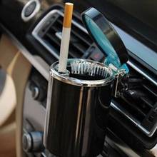 Portable Smokeless Car Ashtray Stand Cylinder Holder with LED Indicator Light 2024 - buy cheap