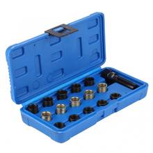 16Pcs 14mm x 1.25 Spark Plug Thread Repair Tool Kit Tap M16 With Portable Case 2024 - buy cheap