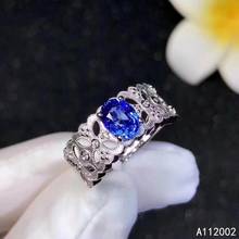 KJJEAXCMY fine jewelry natural star sapphire 925 sterling silver adjustable gemstone men ring support test popular luxury 2024 - buy cheap