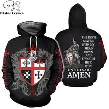 PLstar Cosmos All Over Print Knights Templar 3d hoodies/shirt/Sweatshirt Winter autumn funny Harajuku Long sleeve streetwear-3 2024 - buy cheap