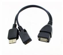 80 шт. --- Micro USB 3,0 B штекер USB 2,0 A Женский хост-адаптер otg кабель с разъемом Micro B кабель для передачи данных 2024 - купить недорого
