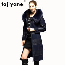 Real Pure Natural Fur Genuine Leather Jacket Women Sheepskin Coat Winter Jacket Women 2020 Fox Fur Hooded Korean Long Coat ZT543 2024 - buy cheap