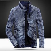 2020Spring New fashion men jacket coat Jacket men slim Fitting denim jacket Stand collar Casual tops M-4XL jeans blouse big size 2024 - buy cheap