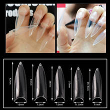500pcs False Nails Stiletto Tips Long Nail Art Tips Transparent Fake Nails Manicure Acrylic Gel Diy Salon Suppliers Extra-Long 2024 - buy cheap
