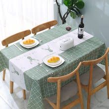 Toalha de mesa estampada à prova d'água, 152x137cm, pano retangular, para festa de aniversário, de casamento, toalha de mesa 2024 - compre barato