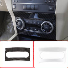 Carbon Fiber ABS Chrome For Mercedes Benz GLK Class X204 300 260 2008-2012 Interior Air Conditioning Switch Panel Frame Stickers 2024 - buy cheap