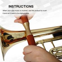 Hand-held Wooden Handle Pressure Roller Pipe Sheet Metal Repair Tools Saxophone Trumpet Trombone Sheet Metal Repair Tools 2024 - buy cheap