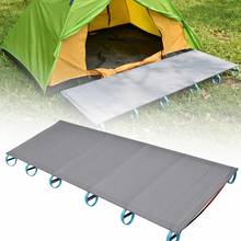 Portable Outdoor Beach Camping Cot Single Person Sleeping Folding Bed Hiking Aluminum Alloy Simple Rest Folding Bed 2024 - buy cheap