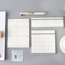 50 Sheet Study&Work Plan Schedule Kraft Paper Memo Pad Kawaii Stationery Office Accessory School Supplies To Do List Weekly Plan 2024 - buy cheap