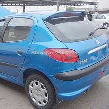 SHCHCG  For Peugeot 206 207 Spoiler 2008-2013 ABS Plastic Unpainted Primer Color Rear Wing Spoiler Cover Decoration Car Styling 2024 - buy cheap