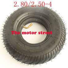 High quality ATV 2.80/ 2.50-4 Tire + Inner TUBE Bent Valve Gas Electric Scooter Bike 2.80/2.50-4 tyre 2024 - buy cheap