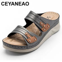 CEYANEAOPlus-Sandalias antideslizantes con plataforma para mujer, zapatos de verano, calzado de ocio, vacaciones, playa, talla 36-41 2024 - compra barato