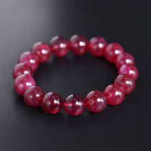 DAIMI Large-grain Ruby Bracelet Women's Day Genuine Gemstones Round Bead Bracelet Collection Customization 2024 - buy cheap