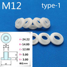 Junta de plástico de nailon 20 piezas M12, arandelas de transistor tipo T, Espaciadores, hoja de paso de partículas aislantes 2024 - compra barato