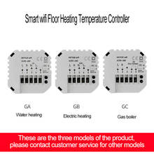 Controlador de temperatura inteligente Wifi V70, termostato inalámbrico para caldera eléctrica de agua y Gas, aplicación IOS y Android, 110V, 220V 2024 - compra barato