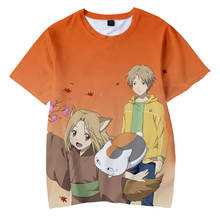 Camiseta con estampado 3d de Natsume Yuujinchou para hombre y mujer, ropa informal de moda Harajuku, de manga corta, Hip-hop, cuello redondo, Tops de gran tamaño 2024 - compra barato