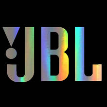 JBL-pegatina de vinilo con texto para coche, calcomanía con personalidad, para pared y ventana, color negro/plateado/láser, 15,5 cm x 8,5 cm 2024 - compra barato