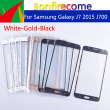 10pcs\lot For Samsung Galaxy J7 2015 J700 J700F J700DS J700H J700M J700T Touch Screen Outer Glass LCD Front TouchScreen Lens 2024 - buy cheap