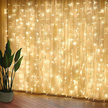 3x 1/6x 1/9x1m conduziu a luz da corda de fadas do casamento luzes de natal 900 luzes de cortina led icicle guirlanda luz para a decoração da festa do jardim 2024 - compre barato