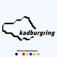 CK2217# 11*25cm Kadburgring funny car sticker vinyl decal white/black car auto stickers for car bumper window car decorations 2024 - buy cheap