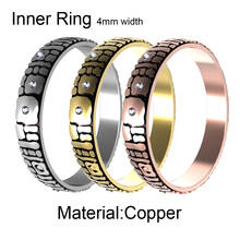 Cremo 4mm Stacking Ring Copper Material Interchangeable Filled Rings Women Stainless Steel  Base Accessories Combination Ring 2024 - buy cheap