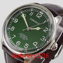 CORGEUT 41mm Green Dial Luminous Movement Automatic Mens Watch  Steel Case Leather strap 2024 - buy cheap