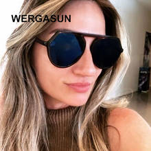 WERGASUN New Classic Oval Fashion Women Sunglasses Female Vintage Luxury Plastic Brand Designer Sun Glasses UV400 2024 - buy cheap