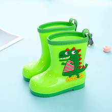 New Green Dinosaur Rain Boots Kids For Boys Rain Boots Waterproof Baby Girls Non-slip PVC Rubber Water Shoes Children Rainboots 2024 - buy cheap