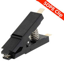 SOIC8/SOP8 Chip Flash IC Clip de prueba negro para BIOS/24/25/93 adaptador de programador (Clip SOP8) 2024 - compra barato