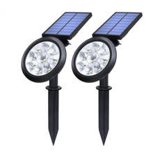 Upgraded Solar Spotlights Waterproof Adjustable 9 LED Wall/Landscape Solar Lights Colorful Solar Lamp for Yard Lawn Garden new 2024 - buy cheap