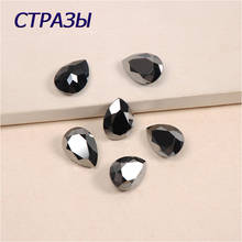 4320 K9 Shape Dorp Cut Jet Hematite Claw Sew On Stone Pointed Back Rhinestones Strass Crystal DIY Clothing Jewelry Accessories 2024 - buy cheap
