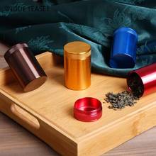 2 PCS Metal Tea Caddy oolong Tieguanyin Containers Household Storage Tank Travel tea bag Sealed tea Jar Coffee Powder Canister 2024 - buy cheap