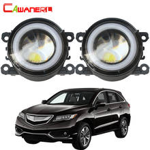 Cawanerl For Acura RDX 2010-2015 Car Styling Front Fog Light COB LED Angel Eye DRL Daytime Running Lamp 30W 3000LM 12V 2024 - buy cheap