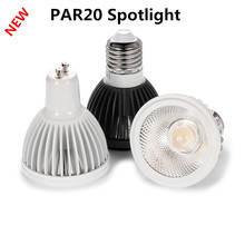 Nova lâmpada led cob par20, 220v, 110v, regulável, e27 gu10 15w, holofote led p20, branco puro, branco quente, branco frio 2024 - compre barato