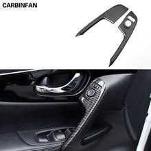 Interior do painel de interruptor da janela da porta capa guarnição maçaneta da porta apoio de braço adesivos para nissan qashqai j11 2016-2018 acessórios do carro c1683 2024 - compre barato